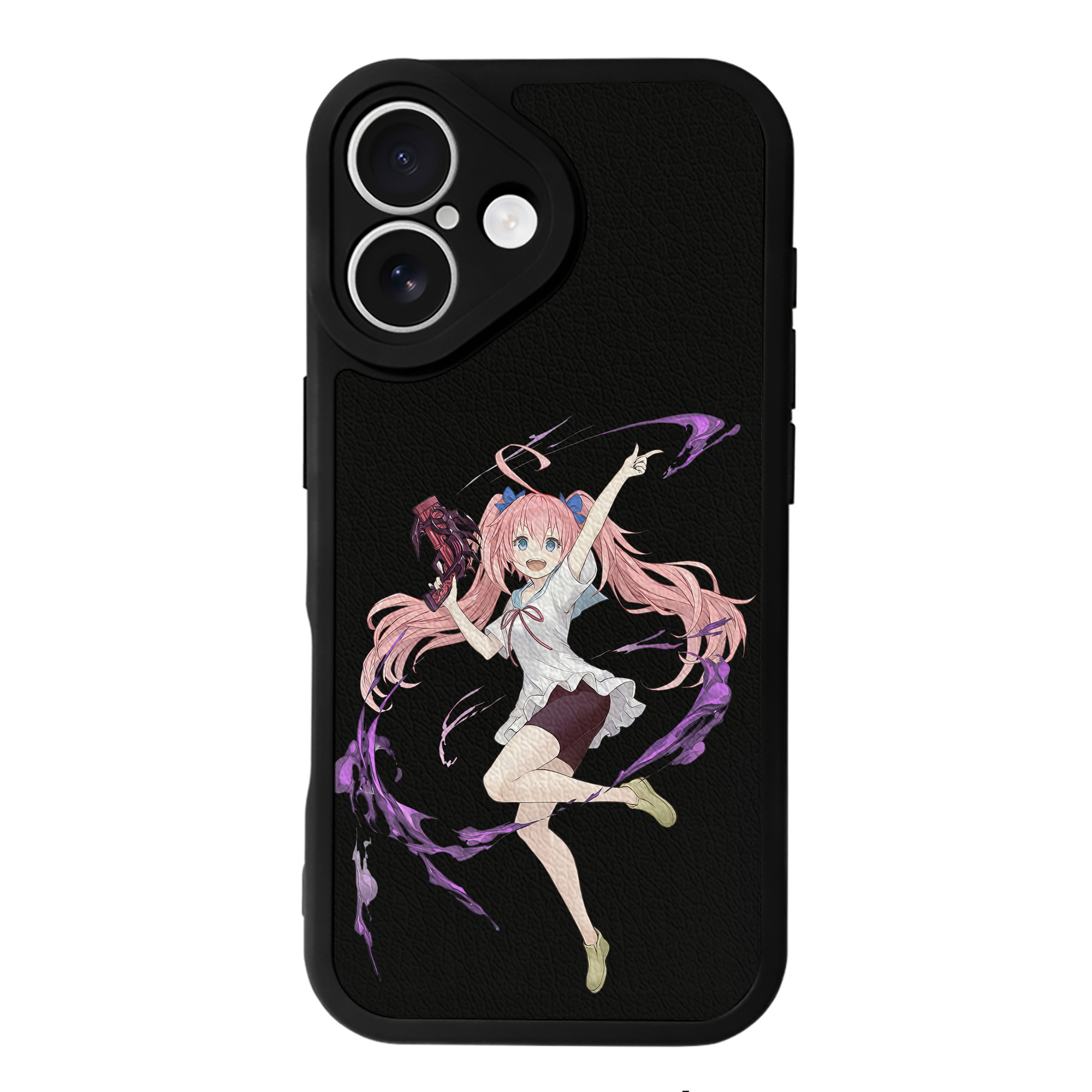（画像用） 転スラ Regarding Reincarnated to Slime 【iPhone 16シリーズ対応】シリコンスマホケース（レザー調） 材質：シリコン